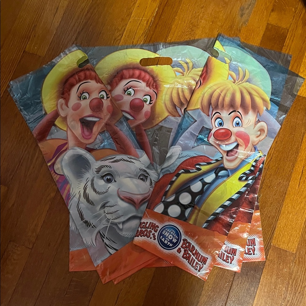 Ringling Bros. Barnum & Bailey Circus Bags.  Three bags